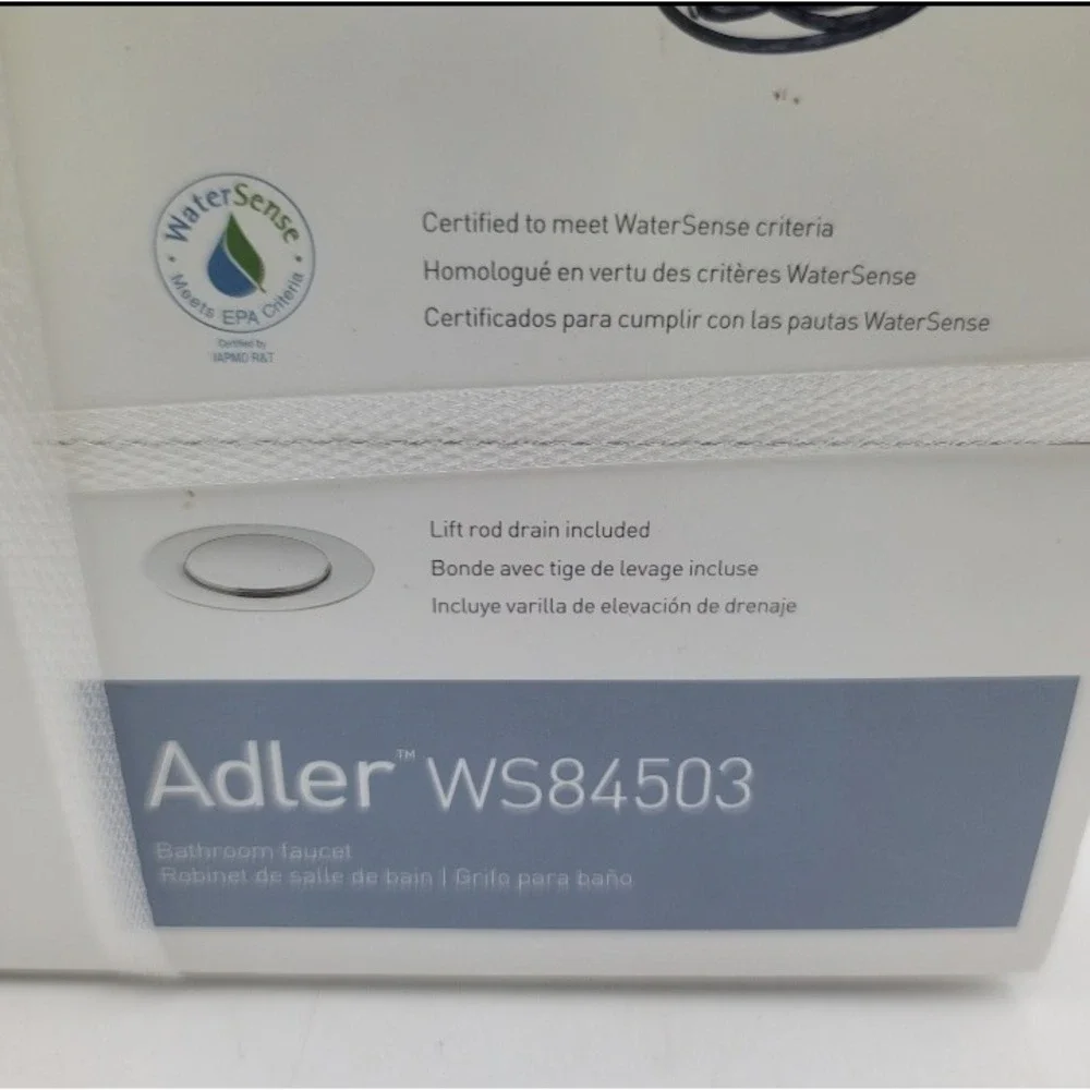 Moen Adler WS84503 Single Handle Bathroom Faucet Chrome with Drain Assembly